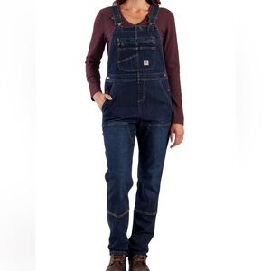 Carhartt WOMEN'S RUGGED FLEX® RELAXED FIT DENIM BIB OVERALL